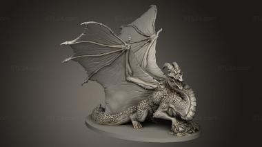 Figurines simple (The Dragons Lair Dragon x, STKPR_6049) 3D models for cnc