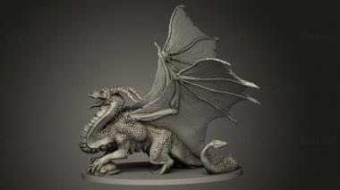 Figurines simple (The Dragons Lair Dragon x, STKPR_6049) 3D models for cnc