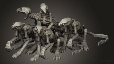 Figurines simple (Skeletal Rat Sw, STKPR_6086) 3D models for cnc