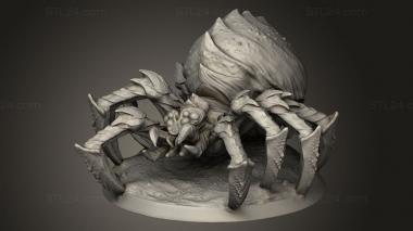 Figurines simple (The Wilderness Giant Spider Chillin, STKPR_6113) 3D models for cnc