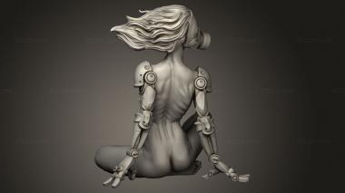 Figurines simple (Transhuman Girl, STKPR_6183) 3D models for cnc