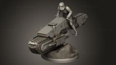 Figurines simple (Treadspeeder star wars First Trooper, STKPR_6190) 3D models for cnc