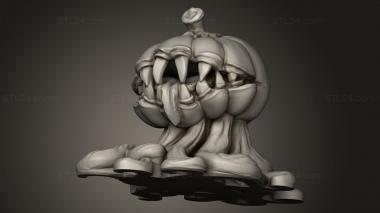 Figurines simple (Ultimate Dn Possessed Pumpkin, STKPR_6225) 3D models for cnc