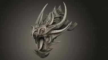 Figurines simple (Unchained Dragon, STKPR_6231) 3D models for cnc