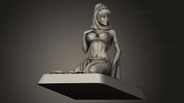 Figurines simple (vegirl Jeannie NSFW girl, STKPR_6299) 3D models for cnc