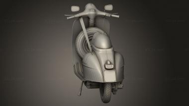 Figurines simple (Vespa Cafe Racer, STKPR_6309) 3D models for cnc