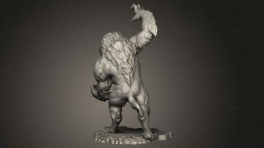 Figurines simple (Werewolf Lord For Heroscape, STKPR_6405) 3D models for cnc