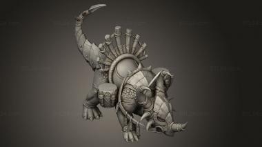 Figurines simple (Furious Dead Clanc beast, STKPR_6411) 3D models for cnc