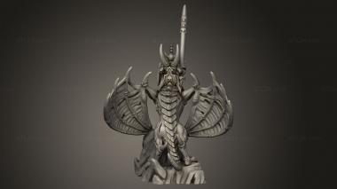 Figurines simple (winged horror, STKPR_6426) 3D models for cnc