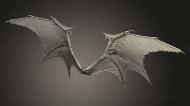 Figurines simple (wings Bat, STKPR_6431) 3D models for cnc