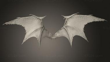 Figurines simple (wings Bat, STKPR_6431) 3D models for cnc