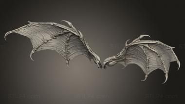 Figurines simple (wings Bat, STKPR_6432) 3D models for cnc