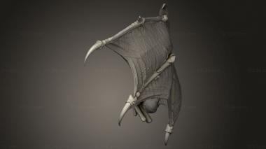 Figurines simple (wings Bat, STKPR_6432) 3D models for cnc