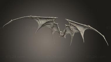 Figurines simple (wings Bat, STKPR_6433) 3D models for cnc