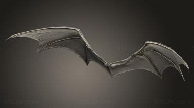 Figurines simple (wings Bat, STKPR_6439) 3D models for cnc