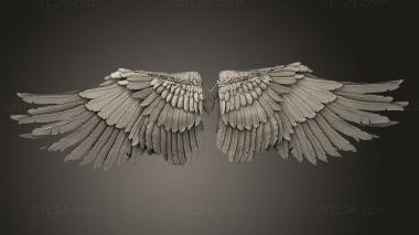 Figurines simple (wings Bird, STKPR_6440) 3D models for cnc