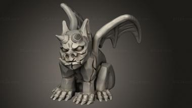 Figurines simple (World Forge The Shadowdale Graveyard Walls Kit Gargoyles Gargoyle, STKPR_6479) 3D models for cnc