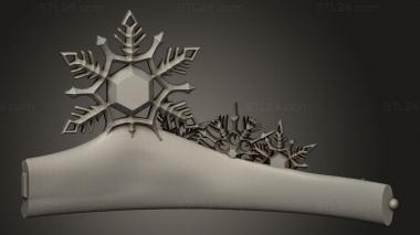 Figurines simple (Xmas Tiara rside, STKPR_6543) 3D models for cnc