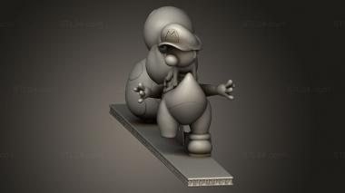 Figurines simple (Yoshi Baby Mario, STKPR_6563) 3D models for cnc