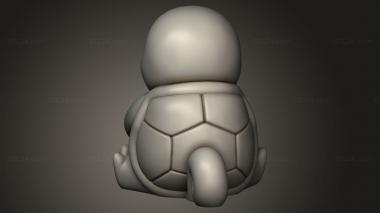 Figurines simple (Squirtle Planter, STKPR_6604) 3D models for cnc