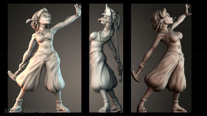 Figurines simple (Miss Nakiami, STKPR_6807) 3D models for cnc