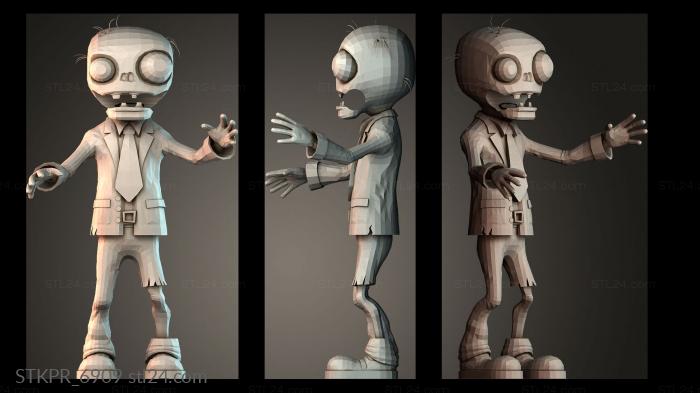 Man zombie pencil holder