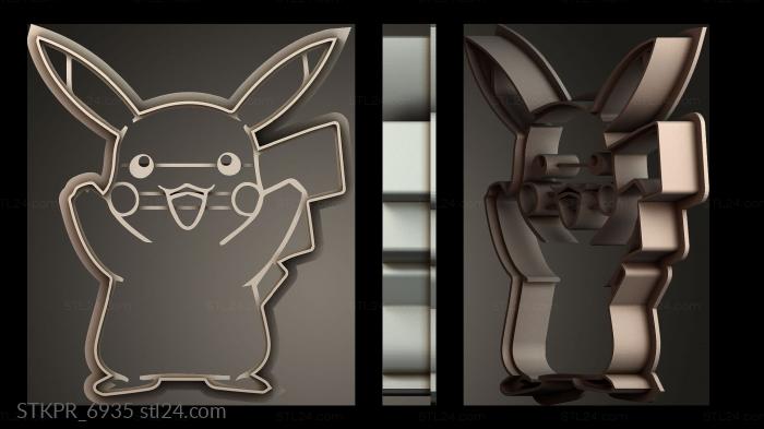 Mold pikachu cookie cutter