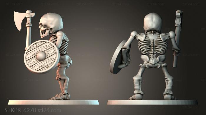 Figurines simple (Ork Skell Man, STKPR_6978) 3D models for cnc