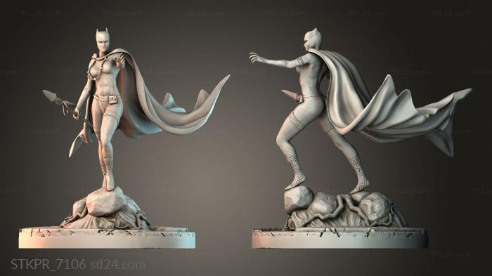 Black Panther woman and printe