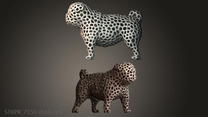 Abstract Dog Sculpture