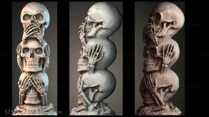 Silent Skulls Sculpture