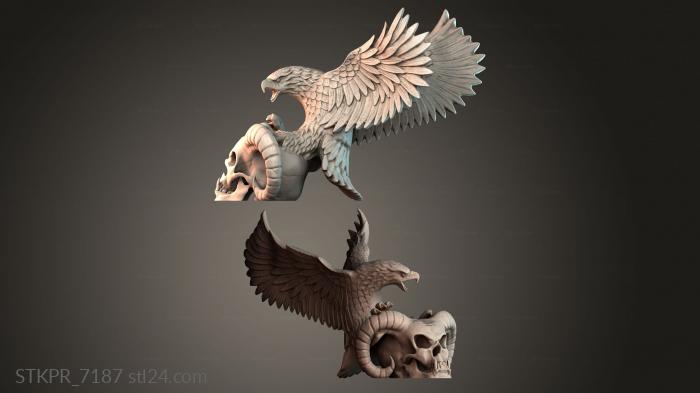 Eagle Skull Sculpture
