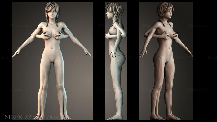 Miss covering breasts