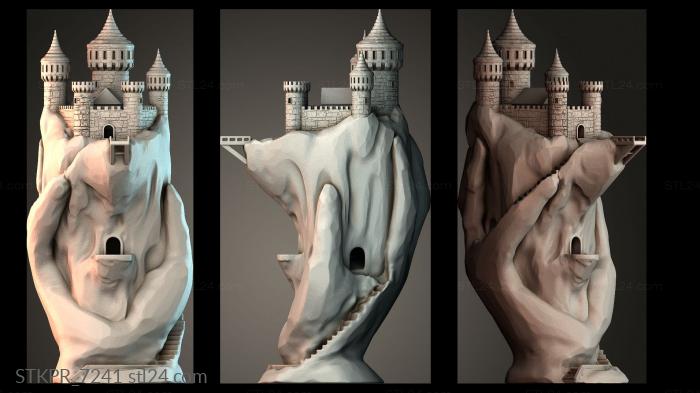 Handcrafted Castle Sculpture