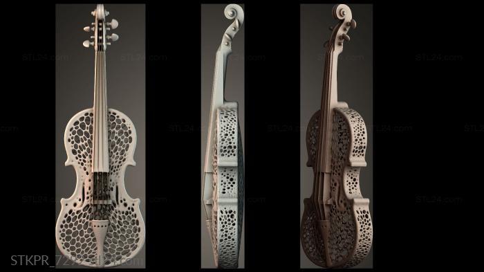 Elegant Cutout Violin
