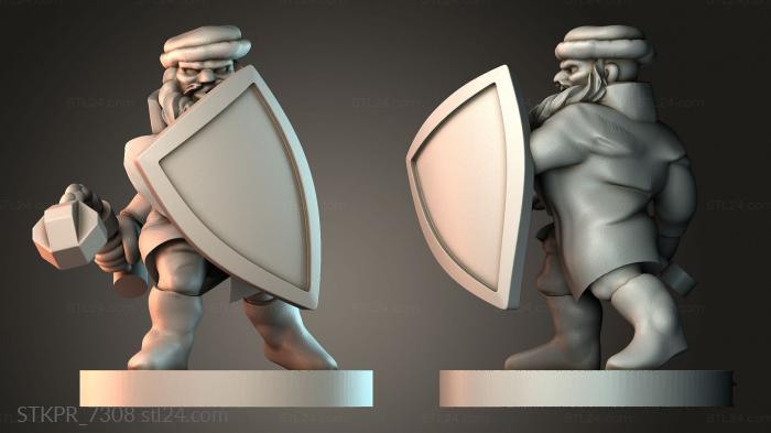 Mr Dwarf Flail Figure