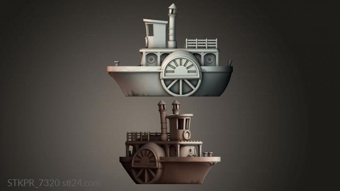 Slant Roof Paddle Boat Ship