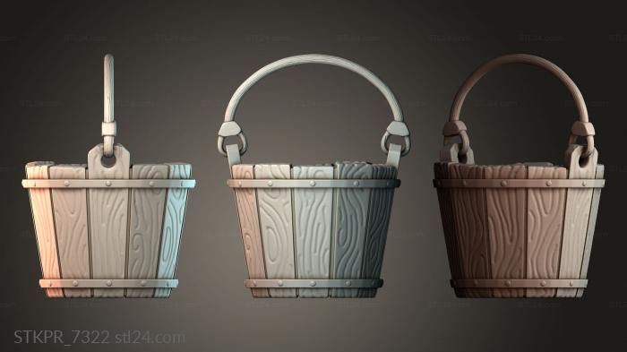 Wooden Storage Bucket