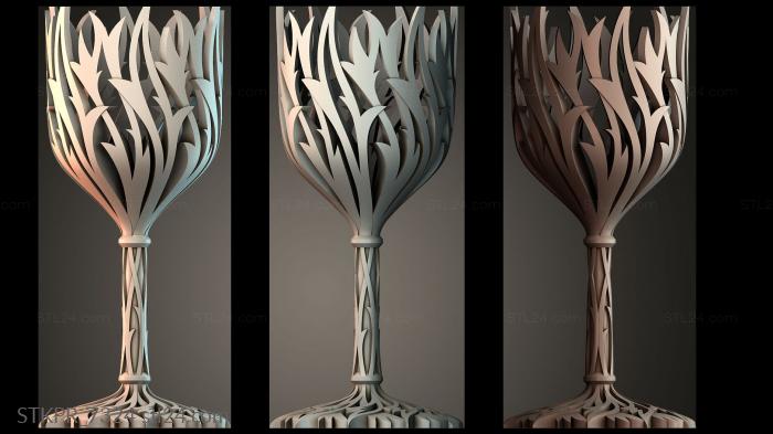 Ornate Floral Goblet