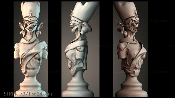 Figurines simple (Eerie Chess Piece, STKPR_7371) 3D models for cnc