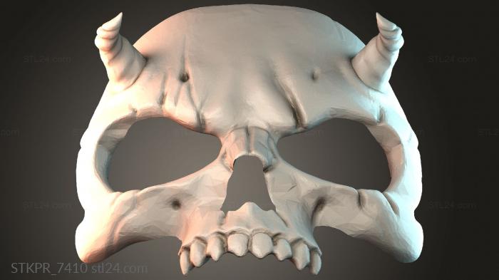 Horned Skull Design