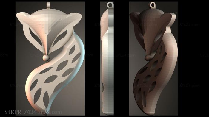 Stylized Fox Pendant