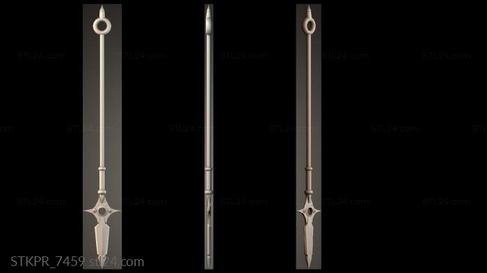 Spear With Decorative Tip