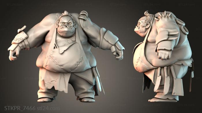 Figurines simple (Pudge in the game dota 2, STKPR_7466) 3D models for cnc