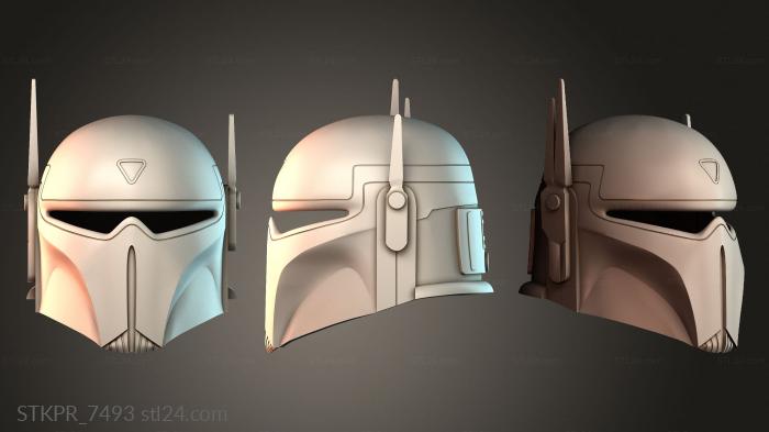 Figurines simple (Bounty Hunter Helmet, STKPR_7493) 3D models for cnc