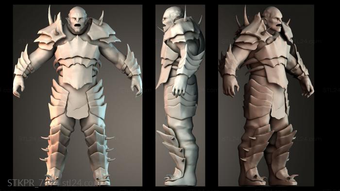 Male Half Ogre - Orc Fighter