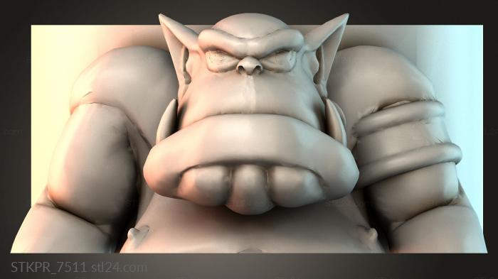 Muscular Character Sculpture