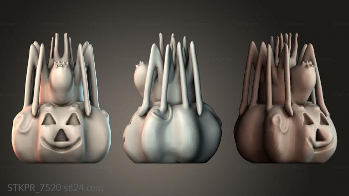 Spooky Pumpkin Sculpture