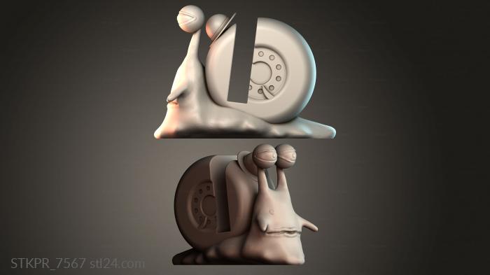 Cartoonish Snail Face