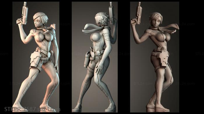 Figurines simple (Miss MClaude, STKPR_7587) 3D models for cnc